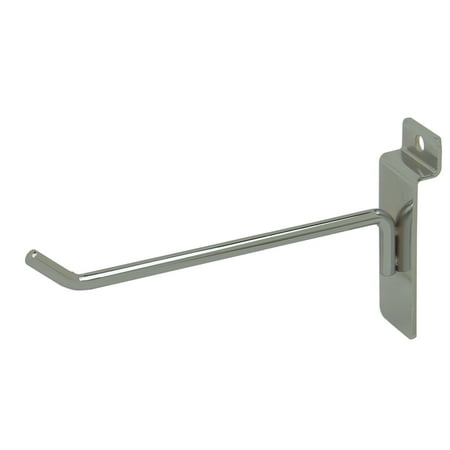Econoco - SW/H6-SC - 6" Deluxe Satin chrome Slatwall Hook - Sold in Pack of 96