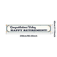 thumbnail image 3 of Elegant Design Happy Retirement Banner Gold Accents Celebration Banner Personalized Event Decoration for Retirement Party Indoor Decoration Office Celebration, 3 of 8