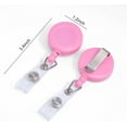 thumbnail image 2 of 2 Pack Badge Reel with Belt Clip, Badge Holder Retractable Clip, Retractable for Teachers, Students, Office Workers (Pink), 2 of 6