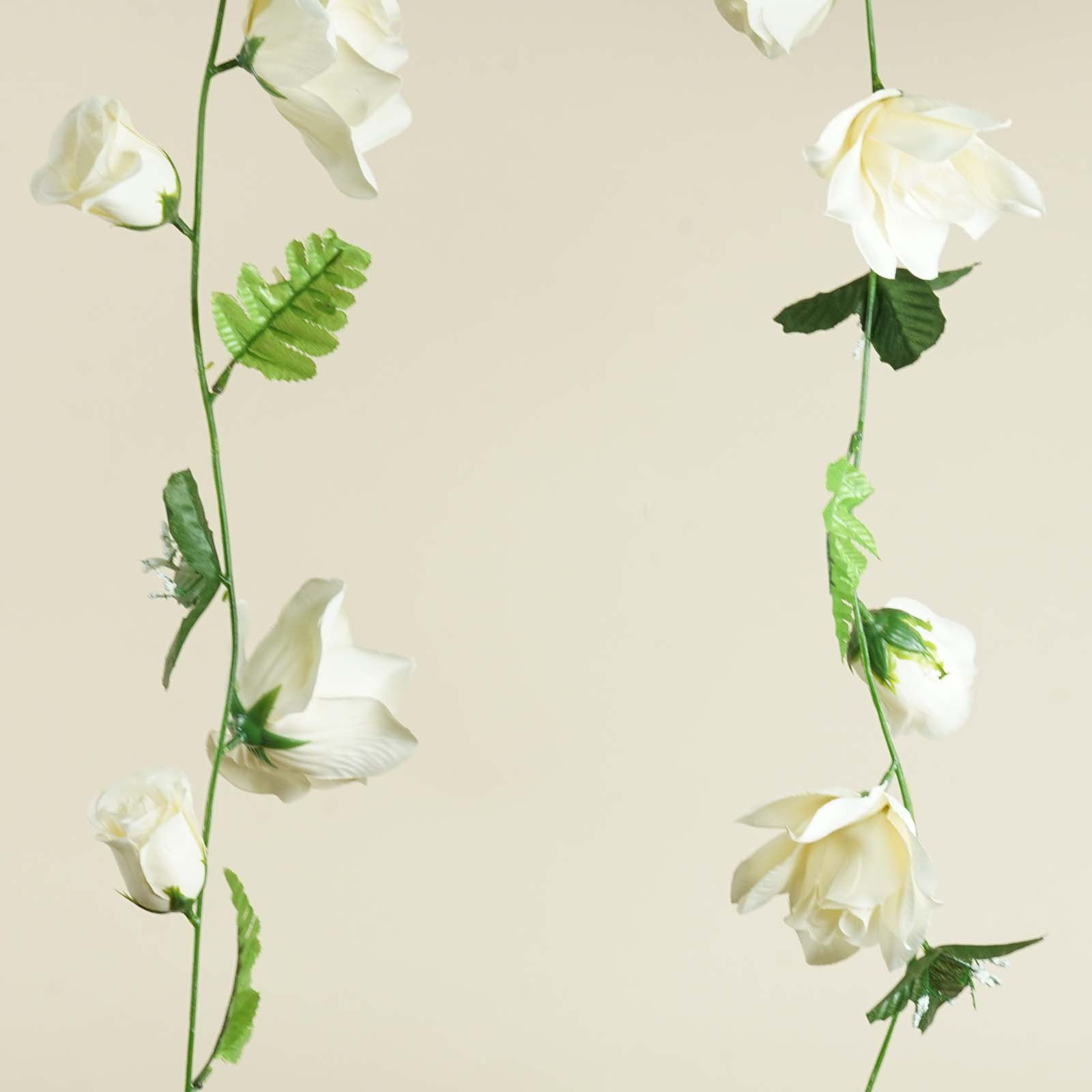 Efavormart 24 Ft Large Artificial Rose Garlands For Diy Wedding