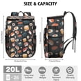 thumbnail image 3 of Backpack Cooler,Insulated Backpack Insulated Leak Proof Travel Cooler Bag Waterproof Lunch Picnic Beach Work Trip Thermal Bag Drink Beverage Beer Bag Cooler Sushi, 3 of 6