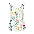 thumbnail image 4 of Ahdbta Flowy Tank Tops for Women Spaghetti Strap Eyelet Embroidery Floral Printed Loose Fit V Neck Sleeveless Casual Summer Tank Tops, 4 of 6