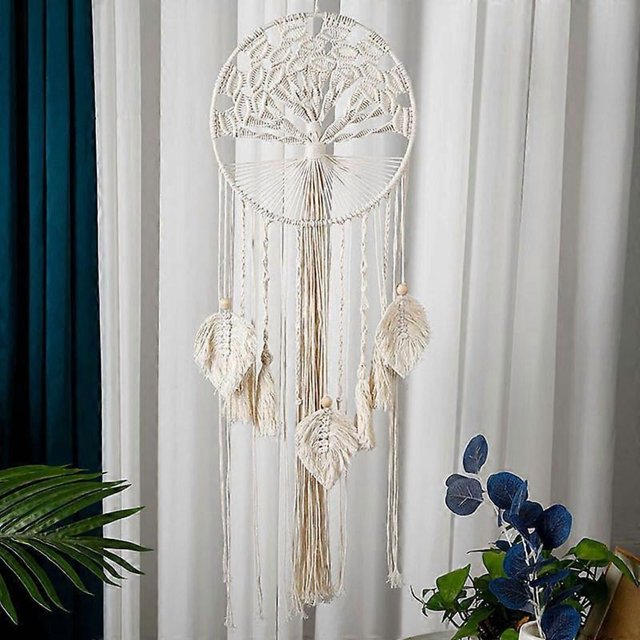 Sunrain Tree Of Life Large Dreamcatcher, Wall Hanging Dream Catcher with Boho Woven Feather Leaf Dreamcatchers for Home Baby Room Nursery Room