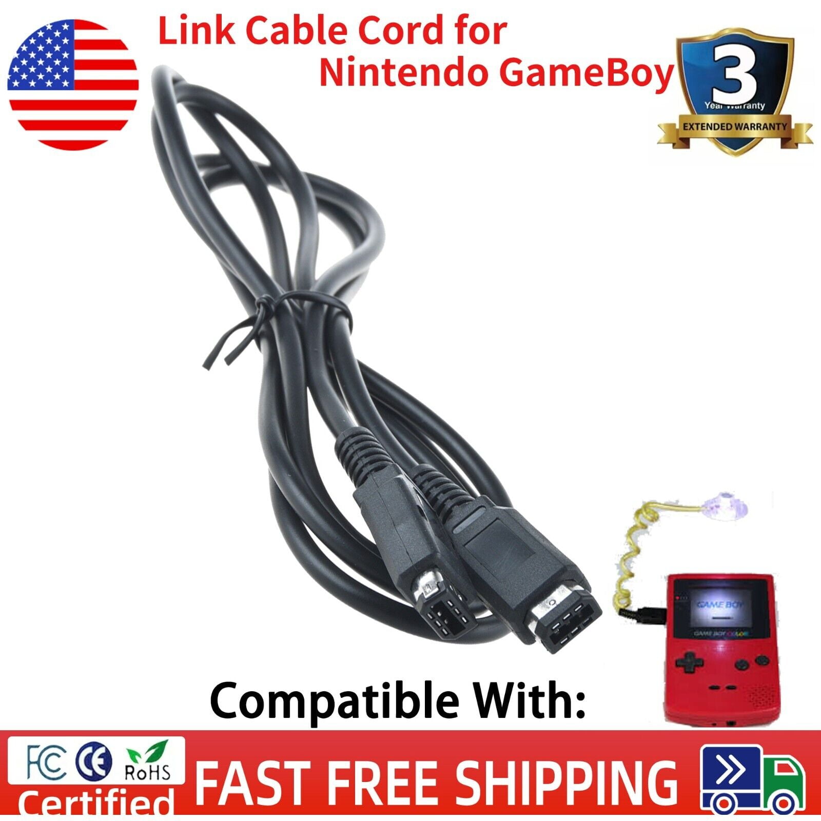 Draagbare Wormlight LED-lamp Voor GameBoy Advance – Flexibel, Plug & Play, Geen Batterijen Nodig