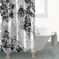 thumbnail image 5 of Colorful Floral and Butterfly Shower Curtain 72x84, Watercolor Garden Decor, Bright Nature Style for Bathroom, 5 of 5