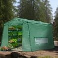 thumbnail image 7 of Meetleisure 8.5 FT x 11.2 FT x 7.4 FT Pop-up Outdoor PVC Greenhouse, Green, 7 of 7