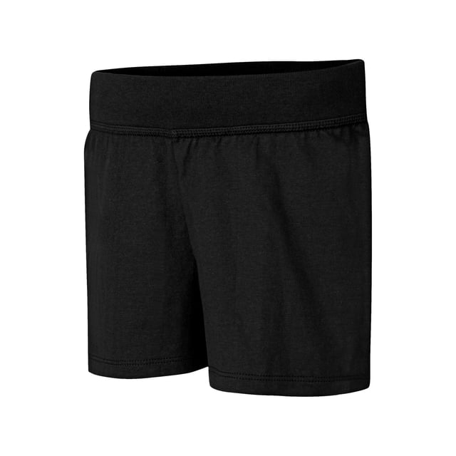 Hanes Short en Jersey pour Filles, P, Noir