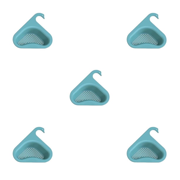 Fregadero de cocina Matsuzay escurridor portátil adorable triangular colador filtro hogar estante Azul 5Conjunto