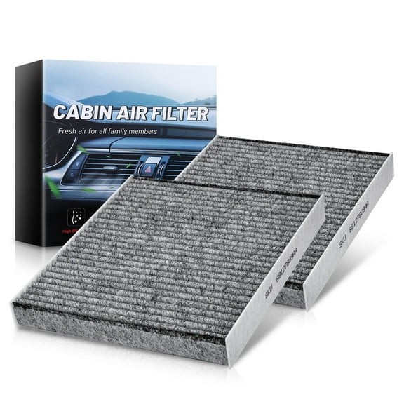 DNA Motoring 2PCS Cabin Air Filter for 2002-2024 Chrysler Town & Country Dodge Grand Caravan Infiniti F/G/M/Q-Series Nissan Frontier Ram VW