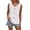 White, variant on HBFAGFB Tank Top for Women Button Down V Neck Sleeveless T Shirt Going Out Elegant Blouse White Size S