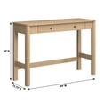 thumbnail image 3 of Penelope Modern Desk with Drawer Storage, Coastal Oak, 3 of 10