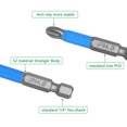 thumbnail image 4 of 12-Piece Insulated S2 Steel Screwdriver Bit Set with Magnetic Blue Magnetizer - Includes PH1/PH2/PH3 & PZ1/PZ2/PZ3 Cross Bits, Non-Slip Grip, Lightweight Design for Precision Tasks (Sealed Bag, 4 of 5