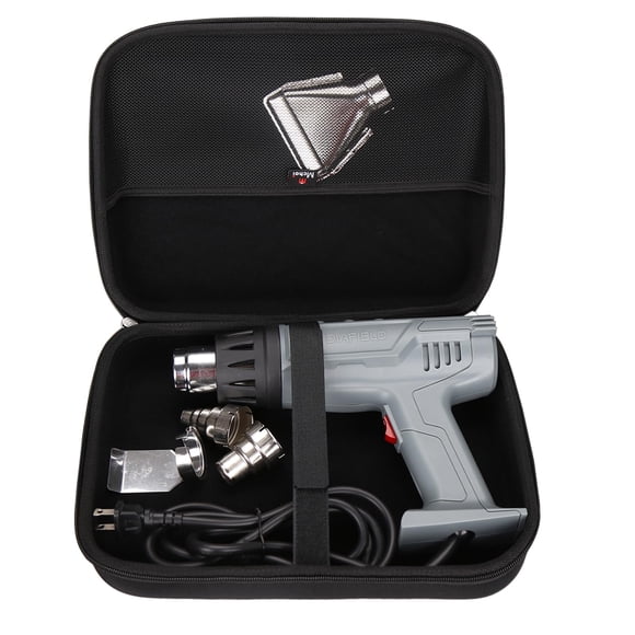 Estuche rígido Mchoi compatible con pistola de aire caliente ROMECH 1500 W / DIAFIELD 1850W / SEEKONE 1800W, solo estuche