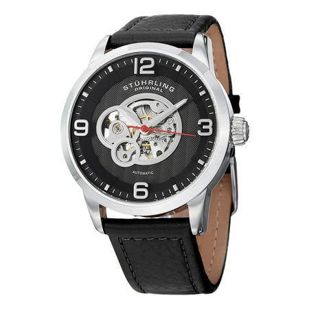 Stuhrling Original Men's Automatic Legacy Leather Strap Watch