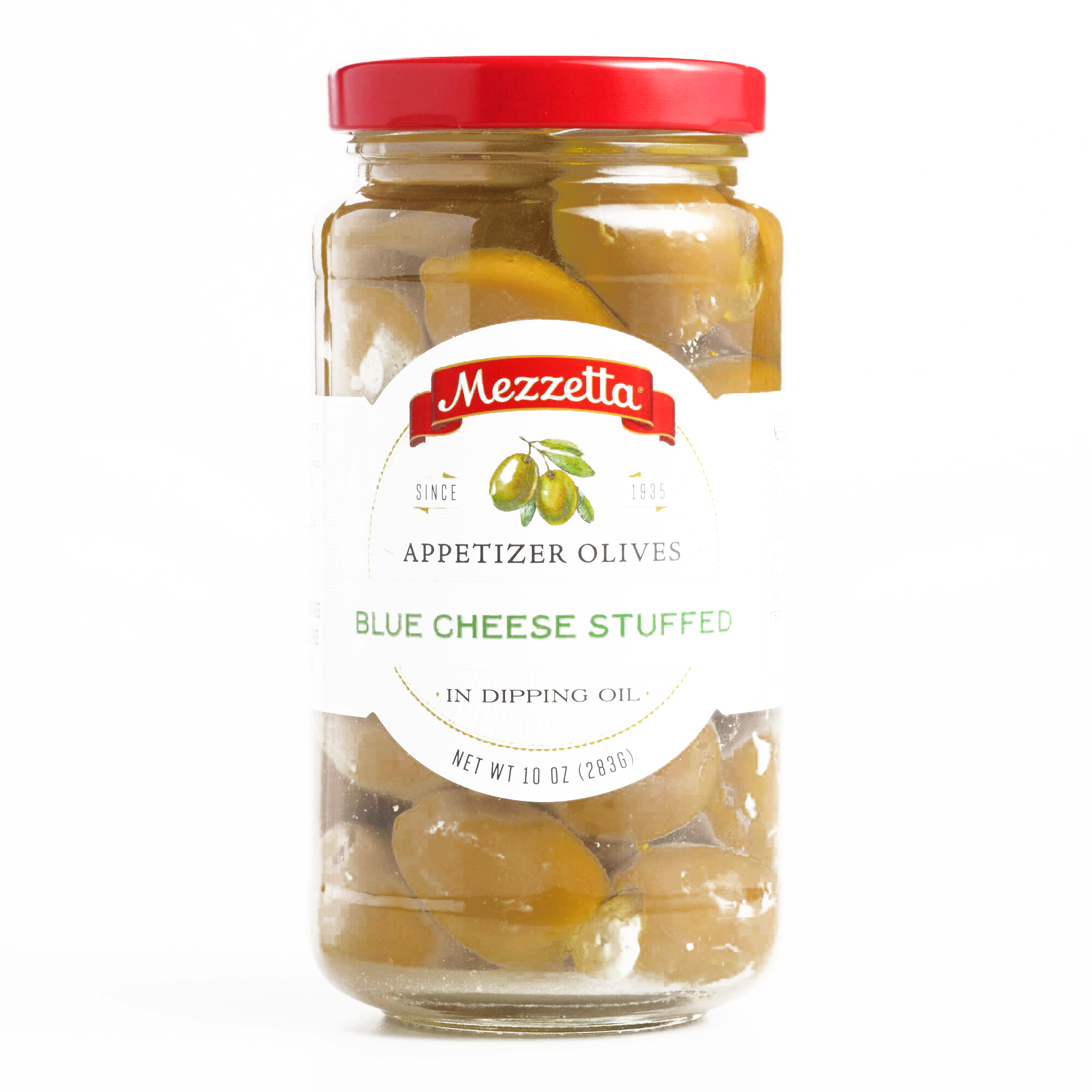 Mezzetta Blue Cheese Stuffed Olives 10 oz each (2 Items Per Order, not
