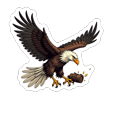 thumbnail image 4 of Yuanou Multicolor Vinyl Eagle Stickers Waterproof Detective Bald Eagle Stickers for Notebooks Laptops Instruments, 4 of 4