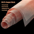 thumbnail image 3 of 1 Pack 60 Mesh 99.9% Pure Copper Screen Woven Mesh Screen, Copper Mesh Cloth Fine Mesh,11.8x23.6 Inch, 3 of 6