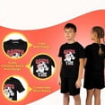thumbnail image 4 of BROOKLYN VERTICAL Funny Christmas Santa Naughty Nice Holiday Short Sleeve Crew Neck T-Shirt | for Boys and Girls, 4 of 7