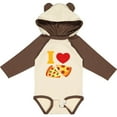 thumbnail image 3 of Inktastic I Love Pizza Boys or Girls Long Sleeve Baby Bodysuit, 3 of 5