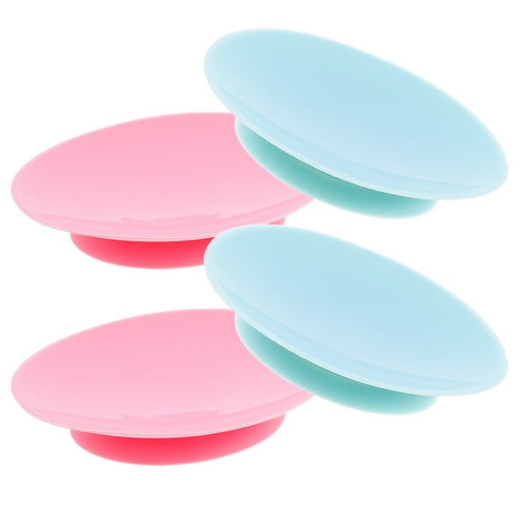 Raindrops Toddlers Food Bowl Sucker Dualsided Silicone Design 4Pcs