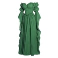 thumbnail image 3 of OIOLOYJM Medieval Renaissance Dress for Women Off Shoulder Victorian Gothic Witch Wedding Costume Dress Comfortable Fashion Elegant Cosplay Dress Green M, 3 of 6
