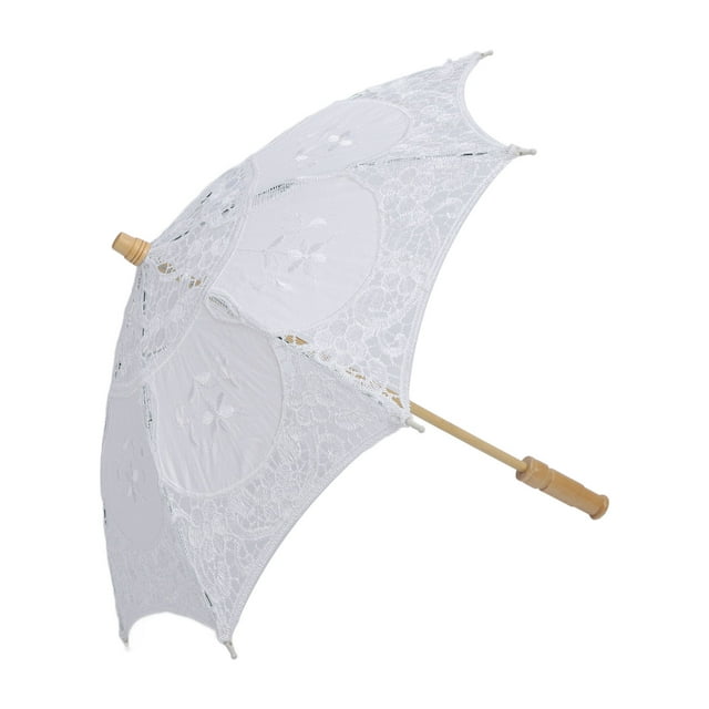 Sombrilla De Encaje, Paraguas De Encaje Nupcial Para Boda, Portátil, Exquisito, Ligero, Romántico, Plegable, Decorativo Para Fotografía, Accesorio Para Danza