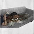 thumbnail image 6 of Outer Space Soft Flannel Fleece Throw Blanket, Digital Orbital Station Room Artificial Satellite in Earth Navigation Center, Cozy Plush for Indoor and Outdoor Use, 50" x 70", Multicolor, by Ambesonne, 6 of 6