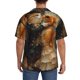 thumbnail image 3 of Fotbe Cat Fish Dance Vintage Camisa Estampada de Manga Corta para Hombre, Casual de Verano, Estilo Playero, Sin Arrugas-Medium, 3 of 5