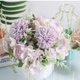 thumbnail image 5 of KIRIFLY Artificial Flowers, Fake Peony Silk Hydrangea Bouquet Decor Plastic Flower Arrangements Wedding Decoration Table Centerpieces(Light Purple), 5 of 7