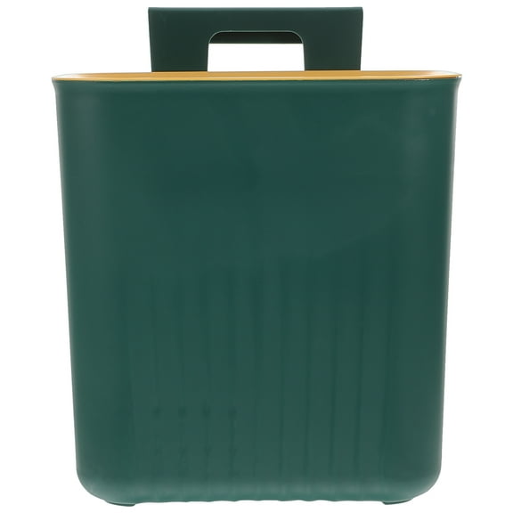 Hanging Trash Can Lidded Wastebaskets Kitchen Wall Mounted Office Green
