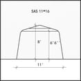 thumbnail image 3 of Abri simple 11 pi. x 16 pi. en clair, 3 of 9