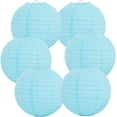 thumbnail image 1 of BEISHIDA 10 faroles de papel blanco decorativos chinos/japoneses colgantes redondos de papel lámpara para cumpleaños, boda, Navidad, novia, decoración del hogar, decoración de fiesta (tamaño de 4", 6", 1 of 4
