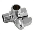 thumbnail image 4 of Keenso G1/2" 3-Way Brass Chrome T Shape Adapter Water Diverter, 4 of 9