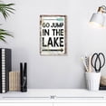 thumbnail image 3 of Elephant Stock Go Jump In The Lake Sign Wall Art - Vertical Canvas Wall Art - Living Room Wall Decor - Inspirational And Typography Canvas - Black And Gray Decor - 8" x 12", 3 of 8