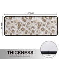 thumbnail image 5 of Kitchen Rugs Sets Of 2,Beige Daisy Pattern Anti Fatigue Kitchen Mat Rugs Non Slip Washable,Decorative Kitchen Floor Mats for Kitchen,Sink,Laundry,17"x47"+17"x47", 5 of 5