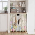 thumbnail image 6 of Easter Kitchen Curtain for Berdoom Living Room Cafe 45 Inch Length, Vintage Spring Bunny Eggs Farmhouse Floral Leaves Tiers Curtains Light Filtering Drapes Window Treatment 2 Panels 52"Wx45"L, 6 of 8