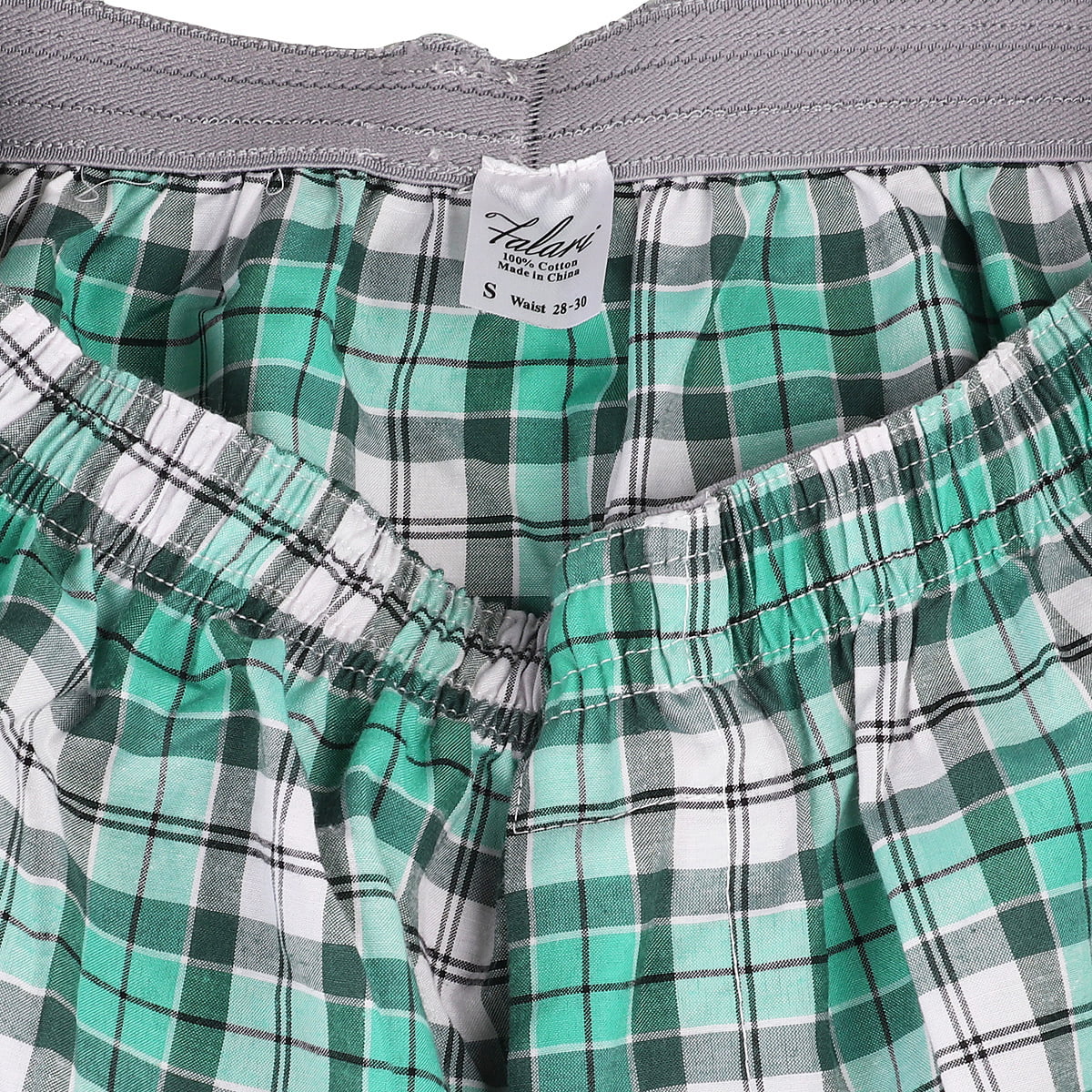 Falari 4-Pack Men's Boxer Underwear 100% Cotton Premium Quality (S 28-30,  Group 3) 
