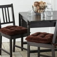 thumbnail image 2 of Greendale Home Fashions Indoor Reversible Corduroy Chair Pad (2-Pack), Bitter, 2 of 6