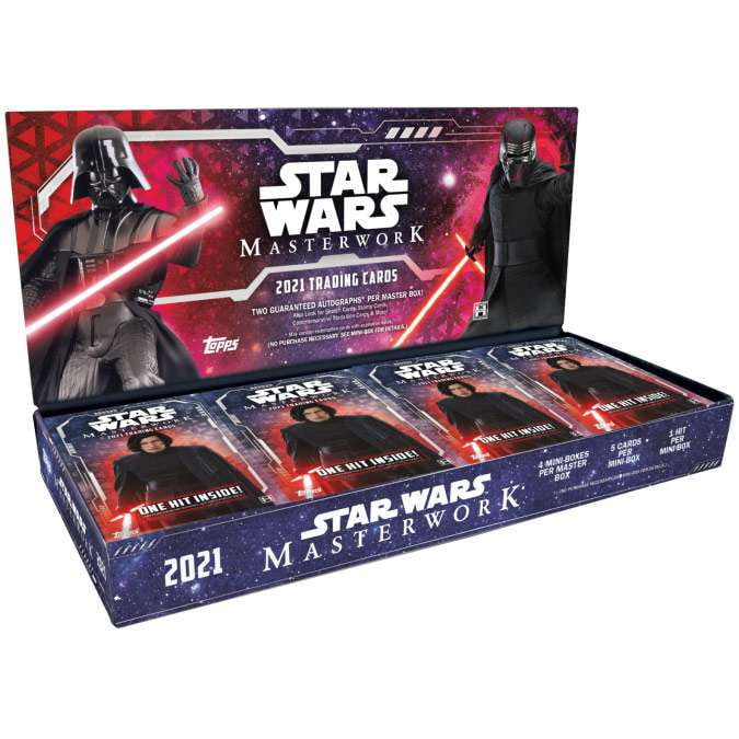 Star Wars Topps 2021 Masterwork Trading Card HOBBY Box (4 Mini