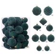 thumbnail image 2 of 35 bolas de terciopelo para Navidad, adornos colgantes para árbol de Navidad, bolas de terciopelo para decoración de fiestas navideñas en el hogar, 2 of 5