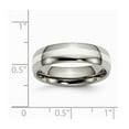 thumbnail image 2 of Titanium Sterling Silver Inlay 6mm Polished Band - Size 11.5, 2 of 2