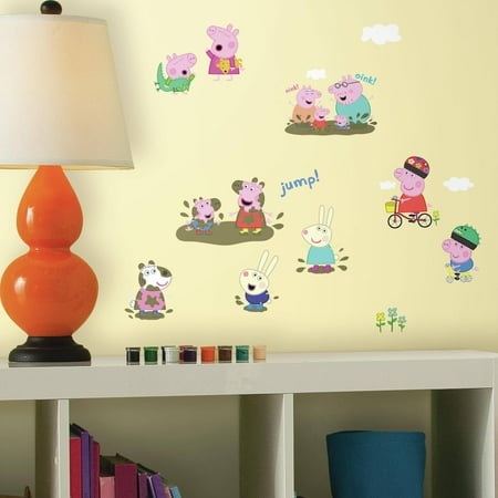Roommates Peppa The Pig Peel And Stick Wall Decals Walmart Com