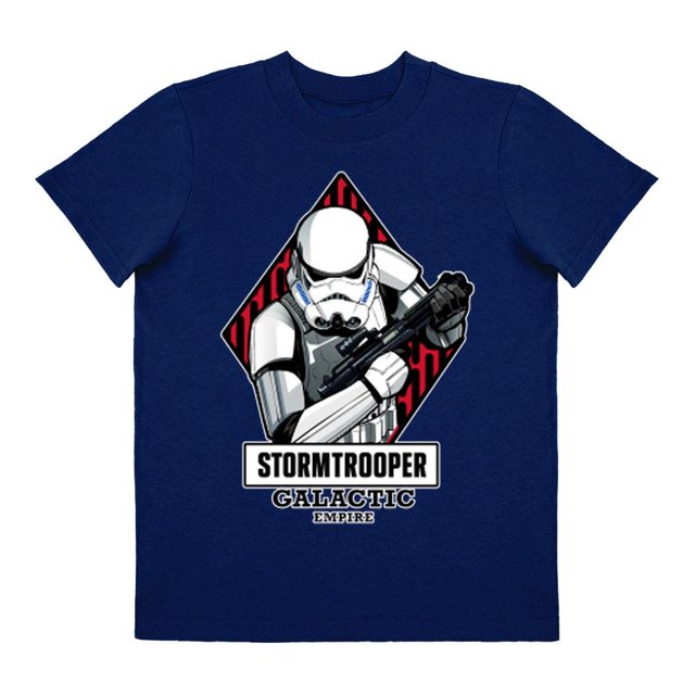 Playera Para Niño Lucasfilm Star Wars Cuello Redondo Manga Corta Talla 4 Azul Marino