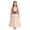 Cream Wheat Motif with Jacket, variant on Nordic Princess Costume Dress Winter Kingdom Royal Gown Festive Cosplay Party Outfit Floral Printed Capelet Ballgown