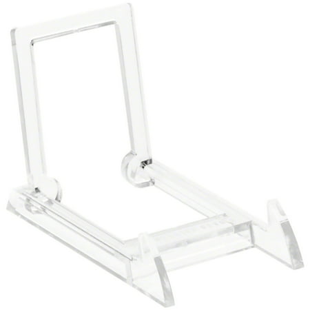 Gibson Holders MINI Adjustable Clear Acrylic Display Easel, 2" W x 3.25" D x 2.25" H, Pack of 3