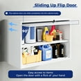 thumbnail image 6 of AUHUP Steel Wall Cabinet, Versatile Adjustable Metal Wall Mounted Storage Cabinet Organizer for Garage, Office, Kitchen, White, 31.5"W x 22"H x 16"D, 6 of 8