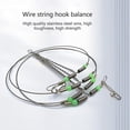 thumbnail image 5 of Tackle Rigs Fishing Leader Stainless Steel Wire Traces Leader Fishing Rigs With Swivels Beads Line Tackle 5 groups, 5 of 5