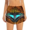 thumbnail image 2 of Rateoe Butterfly Alighted On Sunflowers Printed 2 in 1 Women's Workout Shorts for Athletic Gym Running Shorts with Phone Pockets-X-Large, 2 of 7
