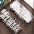 thumbnail image 3 of Kearding Organizador de cables, caja de almacenamiento de artículos diversos de plástico transparente con 8 rejillas, estuche de Almacenamiento y organización del hogar, 3 of 6