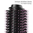 thumbnail image 4 of 3 In 1 One Step Hair Dryer and Styler Volumizer, Hot Air Brush, All in One, Professional , Leightweight Body, Negative Ion Generator, For All Hair Textures, Anti-Scald Feature, High Power, Black, 4 of 8